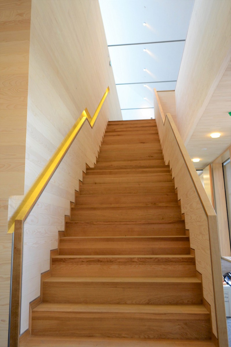 Treppe im »Haus der Tausend Teiche«